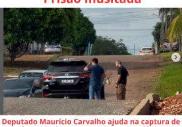 Deputado Maurício Carvalho ajuda na captura de foragido durante agenda em Rondônia